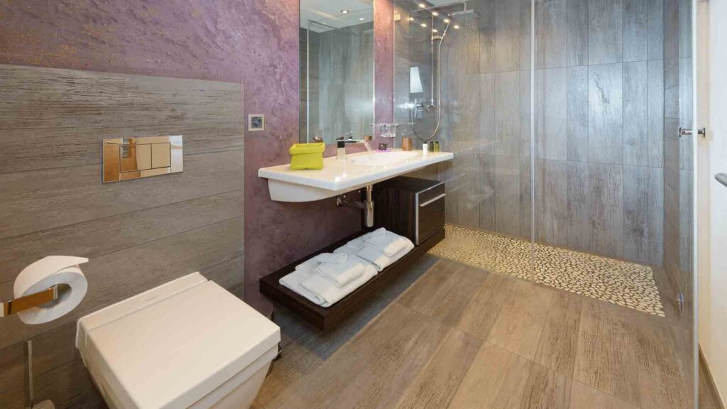 Bathroom with a shower